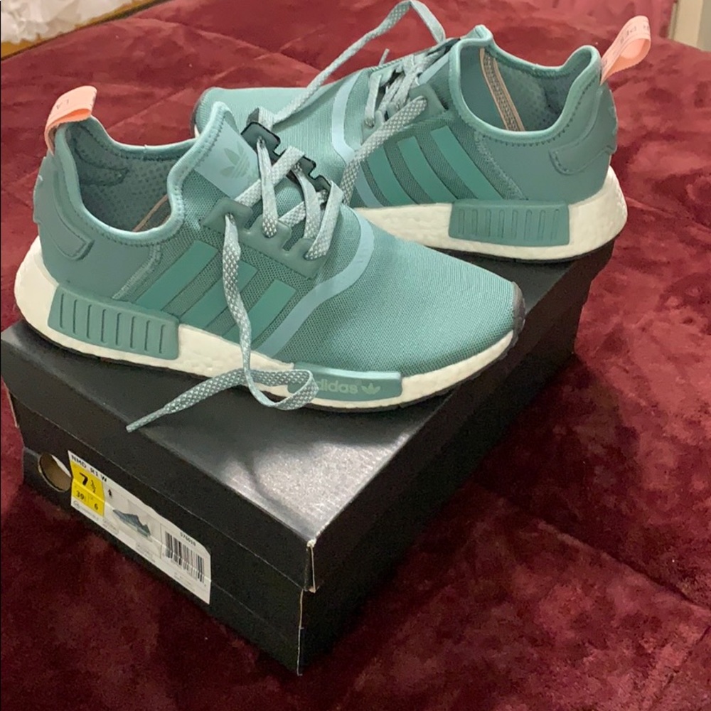 Nike NMD green and pink